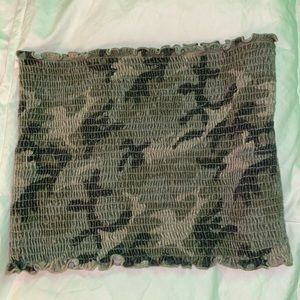 Camo tube top